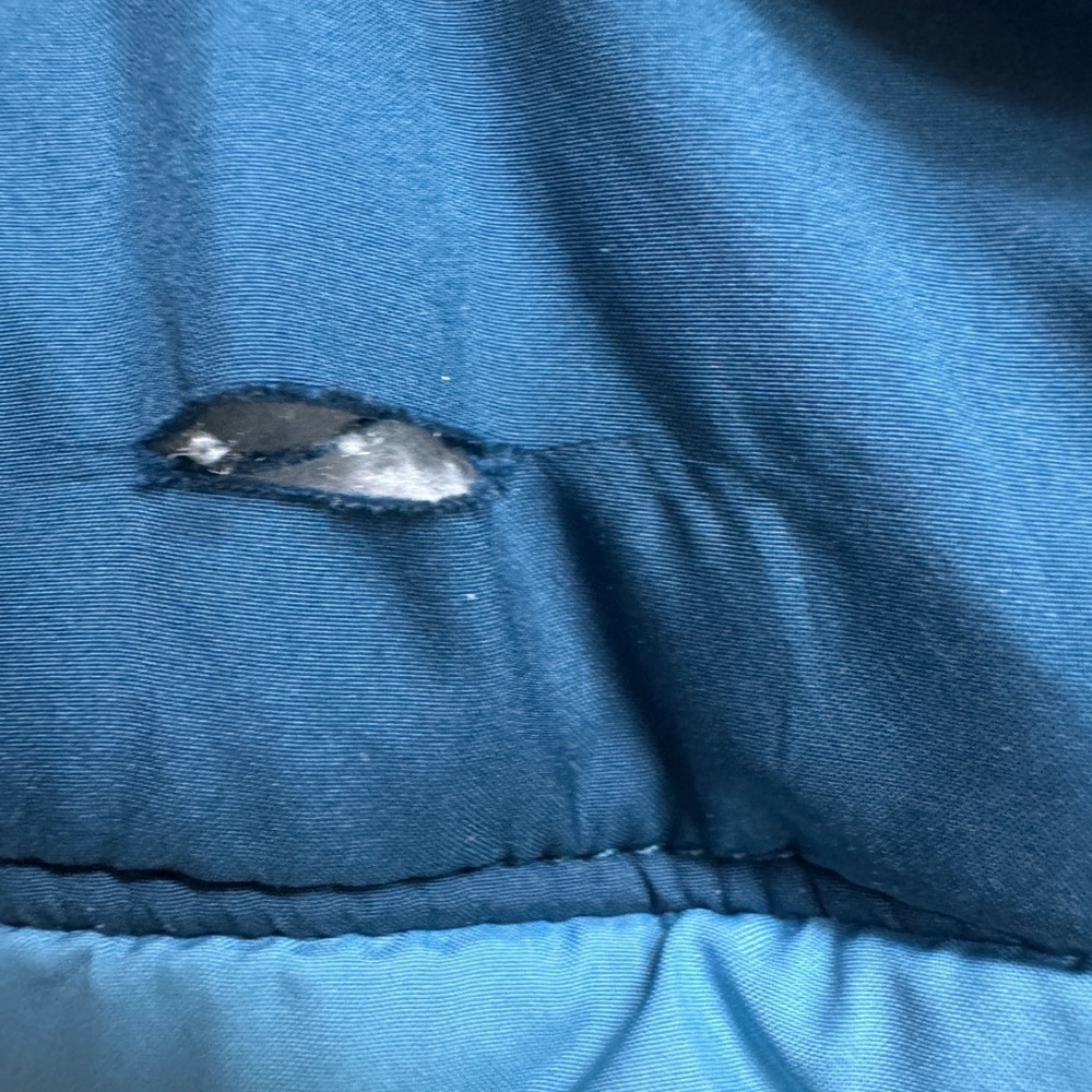 The North Face 18-24M Boys Reversible Two-Tone Blue Hooded Puffer Jacket- RIP - Picture 3 of 9